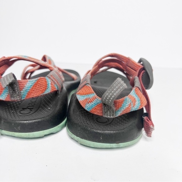 Chaco ZX/1 Ecotred Kids Orange Strappy Sandals Size 1 Kids - Picture 4 of 6